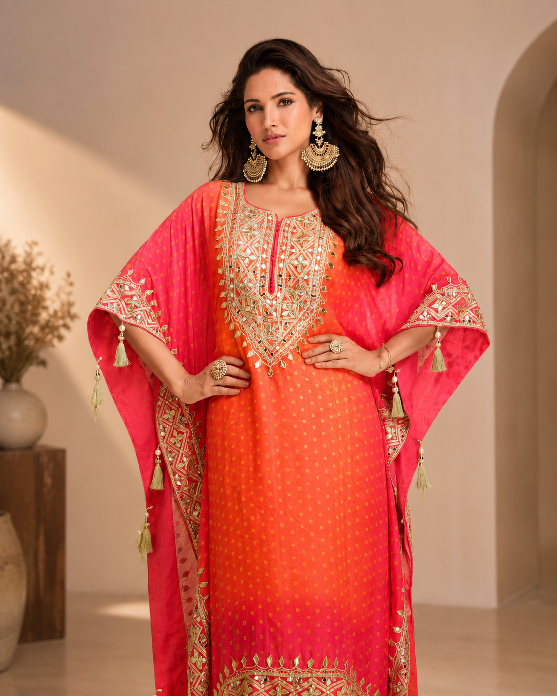 Timeless Pink Pure Cotton Co-ord Set with Exquisite Embroidery